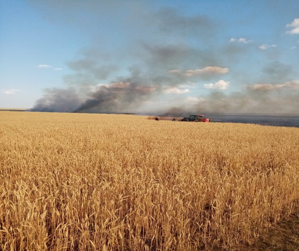 МЧС напоминает о соблюдении пожарной безопасности в период уборочной кампании .